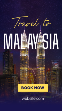 Travel to Malaysia Facebook Story Design
