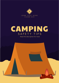 Safety Camping Flyer Image Preview