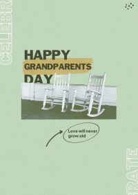 Grandparent's Rocking Chair Flyer Design