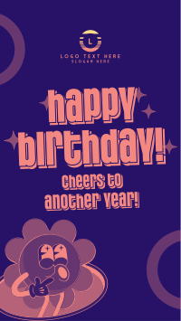 Happy Birthday Greeting Facebook Story Design
