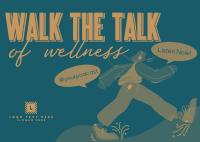 Walk Wellness Podcast Postcard Image Preview