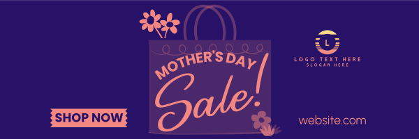 Mother's Day Shopping Sale Twitter Header Design