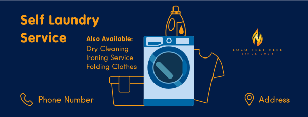 Self Laundry Service Facebook Cover Design Image Preview