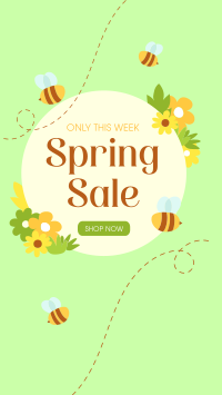 Spring Bee Sale Instagram reel Image Preview