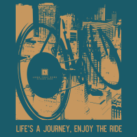 Bike and the City T-shirt Image Preview