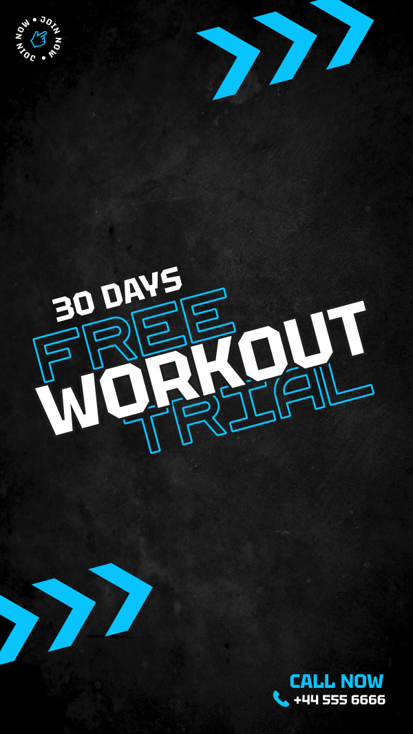 30 Days Workout Instagram Story Design Image Preview
