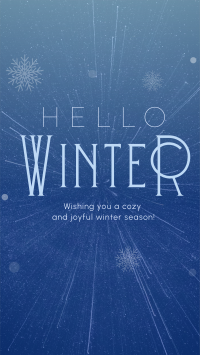 Cozy Winter Greeting Instagram story Image Preview