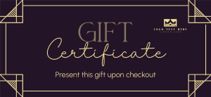 Pleasantly Elegant Gift Certificate Image Preview