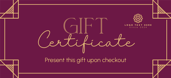 Pleasantly Elegant Gift Certificate Design Image Preview