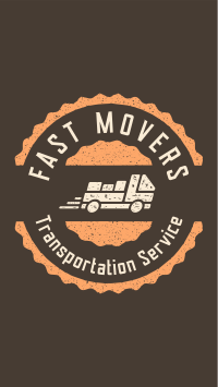 Movers Truck Badge Facebook Story Design