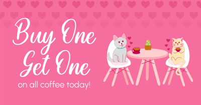 Pet Cafe Valentine Facebook ad Image Preview