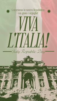 Vintage Italian Republic Day YouTube Short Design