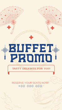 Elegant Oriental Buffet Promo Instagram reel Image Preview