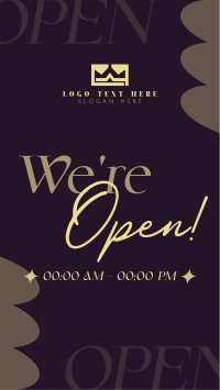 We're Open Now Facebook story Image Preview