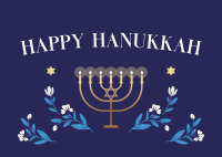 Hanukkah Candles Postcard Image Preview