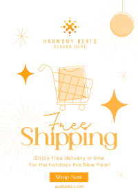 New Year Shipping Poster Image Preview