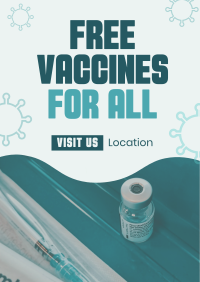 Free Vaccination For All Flyer Image Preview