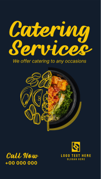 Food Catering Services YouTube Short Design