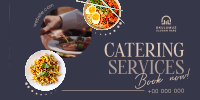 Food Catering Events Twitter Post Design