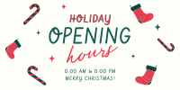 Quirky Holiday Opening Twitter post Image Preview