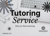 Tutoring Service Postcard Image Preview