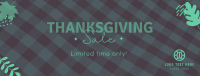 Thanksgivings Checker Pattern Facebook cover Image Preview