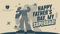 Superhero Father's Day Facebook event cover Image Preview