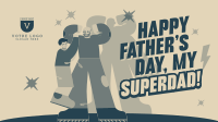Superhero Father's Day Facebook event cover Image Preview