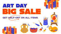 Art Materials Sale Facebook event cover Image Preview