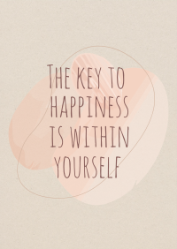 Key to Happiness Flyer Image Preview