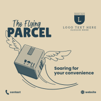Flying Parcel Instagram Post Design