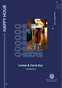 Happy Hour Poster Design