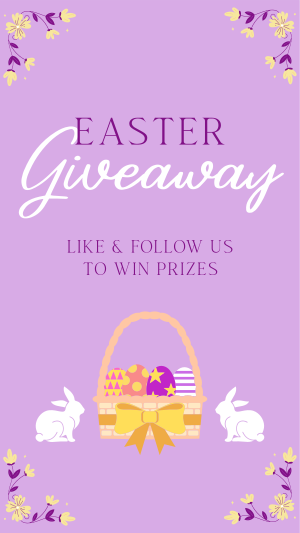 Easter Bunny Giveaway Facebook story Image Preview