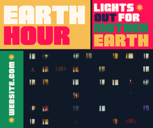 Mondrian Earth Hour Reminder Facebook post Image Preview