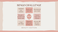 Beauty Bingo Challenge Facebook Event Cover Design