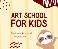 Art School for Kids Facebook Post Design
