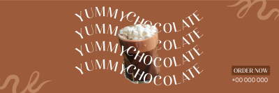 Say it with chocolate Twitter header (cover) Image Preview