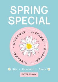 Spring Giveaway Poster Image Preview