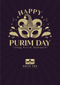 Purim Celebration Event Poster Design