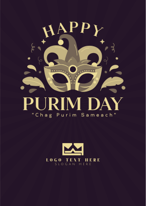 Purim Celebration Event Poster Image Preview