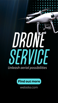 Modern Professional Drone Service Facebook Story Design