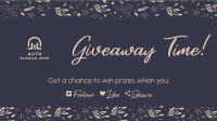 Dainty Floral Pattern Facebook event cover Image Preview