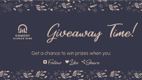 Dainty Floral Pattern Facebook event cover Image Preview