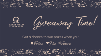 Dainty Floral Pattern Facebook Event Cover Image Preview