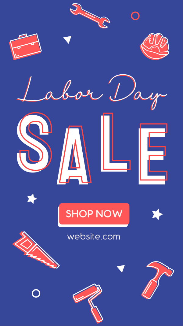 It's Sale This Labor Day Facebook Story Design