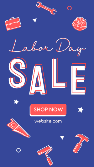 It's Sale This Labor Day Facebook story Image Preview