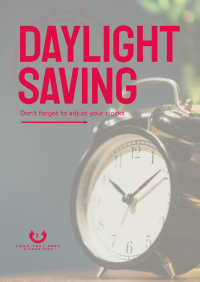 Daylight Saving Reminder Poster Image Preview