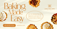 Elegant Baking Class Facebook Ad Preview