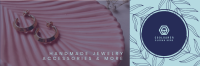 Handmade Jewelry Leaves Twitter header (cover) Image Preview