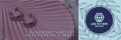 Handmade Jewelry Leaves Twitter header (cover)